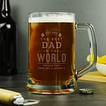 Personalised Best in The World Pint Stern Tankard - ItJustGotPersonal.co.uk