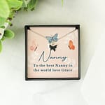Personalised Butterfly Sentiment Necklace and Box - ItJustGotPersonal.co.uk