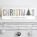 Personalised Christmas Wooden Block Sign - ItJustGotPersonal.co.uk