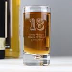 Personalised Age Bubble Shot Glass - ItJustGotPersonal.co.uk