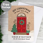 Personalised 1st Christmas In Your New Home Card - ItJustGotPersonal.co.uk