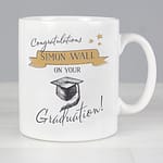 Personalised Gold Star Graduation Mug - ItJustGotPersonal.co.uk