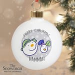 Personalised The Snowman and the Snowdog Bauble - ItJustGotPersonal.co.uk