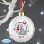 Personalised Me To You Christmas Bauble - ItJustGotPersonal.co.uk