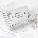 Personalised Botanical Rectangular Jewellery Box - ItJustGotPersonal.co.uk