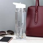 Personalised Gold Heart Water Bottle - ItJustGotPersonal.co.uk