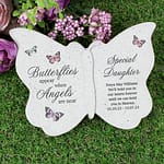 Personalised Butterflies Appear Memorial Printed Resin Butterfly - ItJustGotPersonal.co.uk
