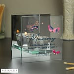 Personalised Butterfly Mirrored Tealight Holder - ItJustGotPersonal.co.uk