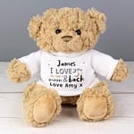 Personalised To the Moon and Back Teddy Bear - ItJustGotPersonal.co.uk