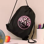 Personalised Leopard Print Black Kit Bag - ItJustGotPersonal.co.uk