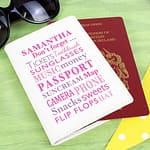 Personalised Don't Forget Cream Passport Holder - ItJustGotPersonal.co.uk