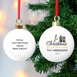 Personalised 1st Christmas in Our New Home Bauble - ItJustGotPersonal.co.uk