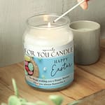 Personalised Especially For You Happy Easter Large Scented Jar Candle - ItJustGotPersonal.co.uk