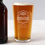Personalised Classic Pint Glass - ItJustGotPersonal.co.uk