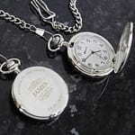 Personalised Classic Pocket Fob Watch - ItJustGotPersonal.co.uk