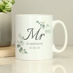 Personalised Botanical Mr Mug - ItJustGotPersonal.co.uk