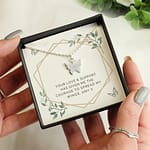 Personalised Botanical Sentiment Butterfly  Necklace and Box - ItJustGotPersonal.co.uk
