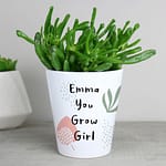 Personalised Abstract Pattern Plant Pot - ItJustGotPersonal.co.uk