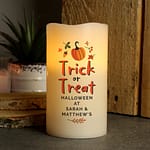 Personalised Trick or Treat LED Candle - ItJustGotPersonal.co.uk