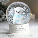 Personalised Polar Bear Snow Globe - ItJustGotPersonal.co.uk