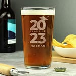 Personalised Class of Graduation Pint Glass - ItJustGotPersonal.co.uk