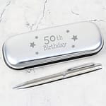 50th Birthday Pen & Box - ItJustGotPersonal.co.uk
