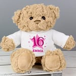 Personalised Pink Big Age Teddy Bear - ItJustGotPersonal.co.uk