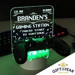 Personalised Gaming Controller Holder LED Colour Changing Light - ItJustGotPersonal.co.uk