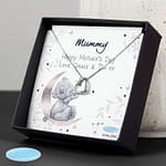 Personalised Moon & Stars Me To You Sentiment Silver Tone Necklace and Box - ItJustGotPersonal.co.uk