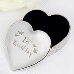 18th Butterflies Heart Trinket Box - ItJustGotPersonal.co.uk