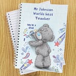 Personalised Me to You Teacher A5 Notebook - ItJustGotPersonal.co.uk