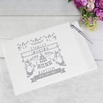 Personalised Grey Papercut Style Hardback Guest Book & Pen - ItJustGotPersonal.co.uk