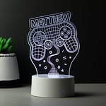 Personalised Name Gaming LED Colour Changing Night Light - ItJustGotPersonal.co.uk