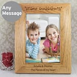 Personalised Great Grandchilden 5x7 Wooden Photo Frame - ItJustGotPersonal.co.uk