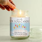 Personalised Happy Birthday Large Scented Jar Candle - ItJustGotPersonal.co.uk