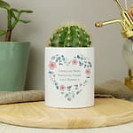 Personalised Floral Heart Ceramic Storage Pot - ItJustGotPersonal.co.uk