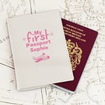 Personalised My First Cream Passport Holder - ItJustGotPersonal.co.uk