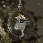 Personalised Glass Reindeer Bauble - ItJustGotPersonal.co.uk