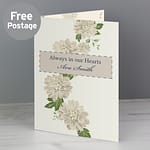 Personalised Gold Floral Card - ItJustGotPersonal.co.uk