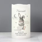 Personalised Baby Bunny LED Candle - ItJustGotPersonal.co.uk