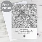 Personalised 1805 - 1874 Old Series Map Compass Card - ItJustGotPersonal.co.uk