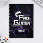 Personalised Pro Gamer A5 Notebook - ItJustGotPersonal.co.uk