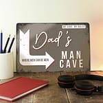 Personalised Man Cave Metal Sign - ItJustGotPersonal.co.uk