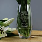 Personalised Christmas Bullet Vase - ItJustGotPersonal.co.uk