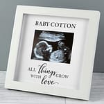 Personalised All Things Grow Baby Scan Frame - ItJustGotPersonal.co.uk