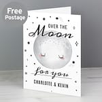 Personalised Over The Moon Card - ItJustGotPersonal.co.uk