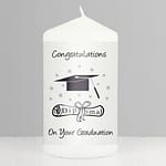 Graduation Pillar Candle - ItJustGotPersonal.co.uk