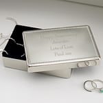 Personalised Any Message Rectangular Jewellery Box - ItJustGotPersonal.co.uk