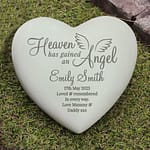 Personalised Angel Heart Memorial - ItJustGotPersonal.co.uk