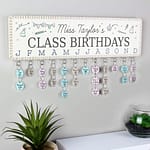 Personalised Classroom Office Birthday Planner Plaque with Customisable Discs - ItJustGotPersonal.co.uk